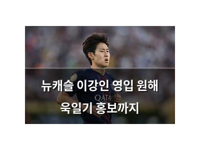 뉴캐슬 이강인 영입 원해 욱일기 홍보까지