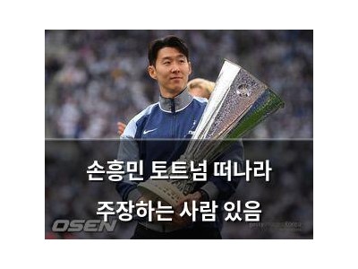 손흥민 토트넘 떠나라 주장하는 사람 있음