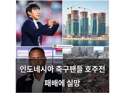 인도네시아 축구팬들 호주전 패배에 실망