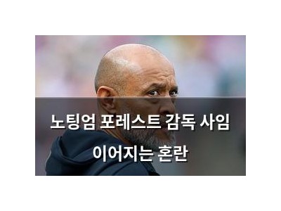 노팅엄 포레스트 감독 사임 이어지는 혼란