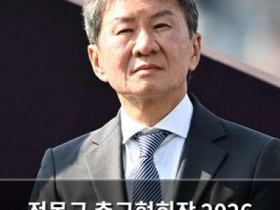 정몽규 축구협회장 2026 월드컵 끝에 물러난다