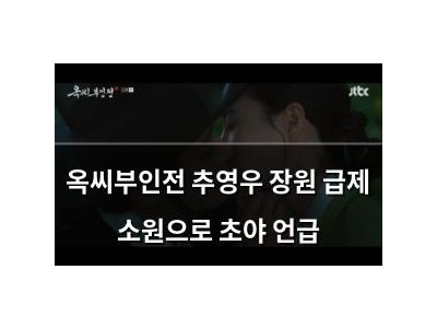 옥씨부인전 추영우 장원 급제 소원으로 초야 언급
