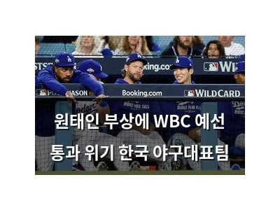 원태인 부상에 WBC 예선 통과 위기 한국 야구대표팀