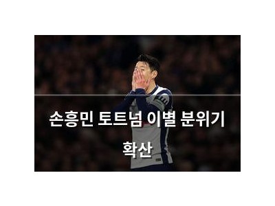손흥민 토트넘 이별 분위기 확산