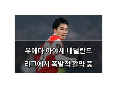 우에다 아야세 네덜란드 리그에서 폭발적 활약 중